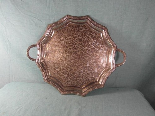 Tablett antik stil messing - tablett,