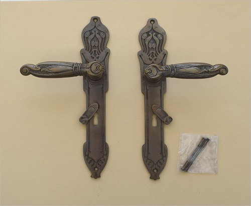 Messing antik langschild - bb, 72