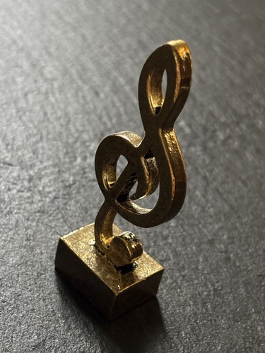 Violinschlüssel aus messing - aus,