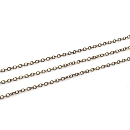 Gliederkette messing antik - 2m,